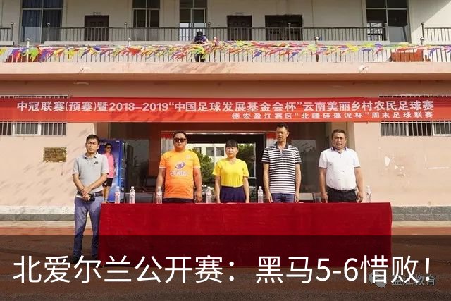 北爱尔兰公开赛：黑马5-6惜败！34岁名将险胜进决赛，冲击第11冠