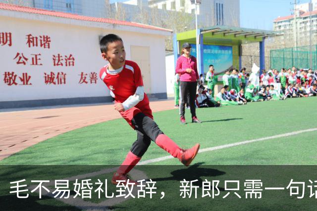 毛不易婚礼致辞，新郎只需一句话就能反击